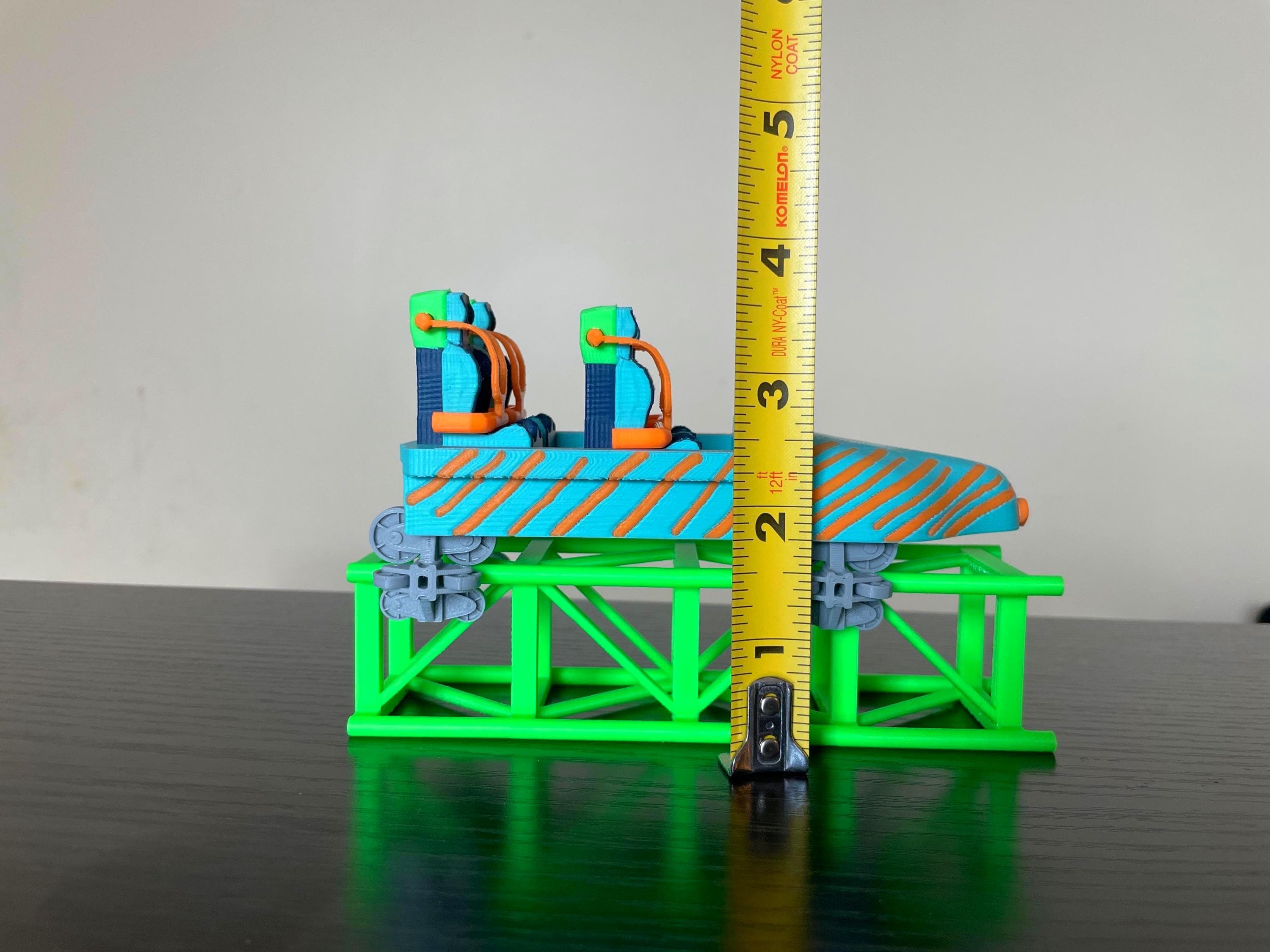 3D Printed Kingda Ka Roller Coaster Car Replica | Six Flags