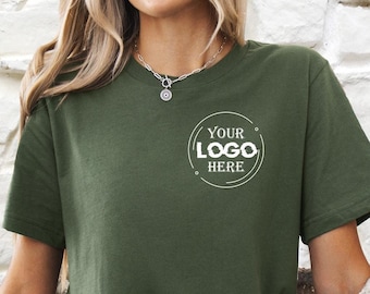 Custom Logo Shirts, Personalized Logo T shirt, Custom Design Shirt, Custom Text Shirt, Your Business Logo or Brand Logo Shirt, Team Logo Tee