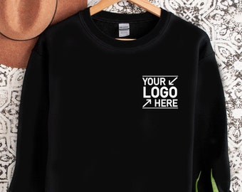 Custom Logo Sweatshirts, Personalized Logo Shirt, Custom Design Hoodie, Custom Text Shirt, Your Business Logo or Brand Logo Shirt, Team Logo