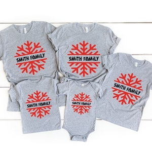 Custom Family Christmas Shirt, Family Matching Christmas 2023 Shirt, family christmas t shirt, Matching Xmas Tee, Christmas Party Shirt