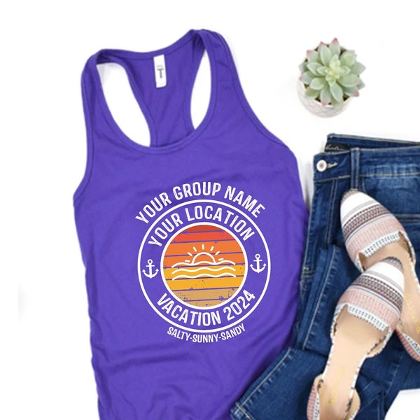 Custom Vacation Tank tops, Custom Summer Tanks, Custom Family Vacation Shirts, Personalized Family Shirt, Matching Family Summer Tanks