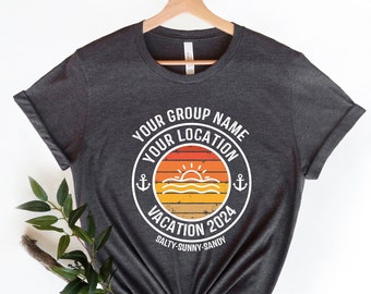 Custom Vacation Shirt, Custom Summer Shirt, Custom Family Vacation Shirts, Personalized Family Shirt,  Matching Family Summer Shirt
