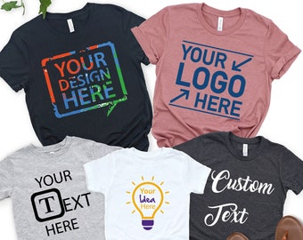 Custom Design Shirt, Custom Text Shirt, Personalized Shirt, Custom T-shirt, Custom Logo Shirts, Customizable Shirt, Custom Unisex Shirts