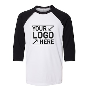 Custom Raglan 3/4 Sleeve Shirts, Personalized Raglan Shirt, Custom Design Raglan, Custom Text Raglan Shirt, Youth Raglan, Toddler Raglan Tee