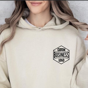 Business Logo Hoodie, Custom Logo Sweatshirts, Personalized Logo Shirt, Custom Design Hoodies, Your Business Logo or Brand Logo Sweatshirt