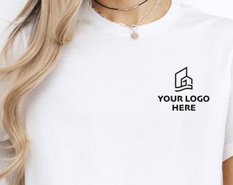Custom Your Logo Here T Shirts, Personalized Logo Shirt, Custom Design Shirt, Custom Text Shirt, Your Business Logo Shirt, Team Logo T Shirt