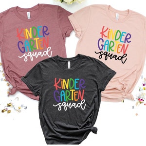 Kindergarten Squad Shirt, Kindergarten Teacher Shirt, Kindergarten Shirt, back to school shirt, kindergarten outfit, kindergarten gift shirt