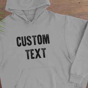 Custom Text Hoodie, Personalized Logo Shirt, Custom Design Hoodie, Custom Text Shirt, Your Business Logo or Brand Logo Shirts, Team Logo