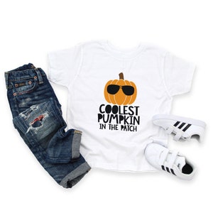 Boys Halloween Shirt, Toddler Halloween, Coolest Pumpkin In The Patch Shirt, Pumpkin Patch Shirt, Kids Halloween Fall, Thanksgiving Shirt bild 3