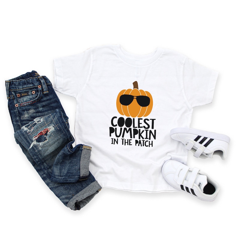 Boys Halloween Shirt, Toddler Halloween, Coolest Pumpkin In The Patch Shirt, Pumpkin Patch Shirt, Kids Halloween Fall, Thanksgiving Shirt bild 3