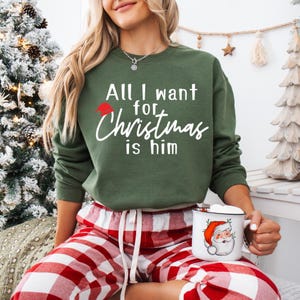 Matching Couple Sweatshirt, All I Want For Christmas Is Couple Hoodie, Funny Couple Xmas  Sweatshirt, Gift for  Couples Hoodie, Xmas Hoodies