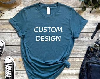 Custom Design Shirts, Personalized Logo Shirt, Custom Photo Shirt, Custom Text Shirt,Team Logo Shirt, Your Business Logo or Brand Logo Shirt