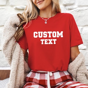 Custom Text Shirt, Custom Logo Shirts, Personalized Logo Shirt, Custom Design Shirt, Your Business Logo or Brand Logo,Custom Christmas Shirt