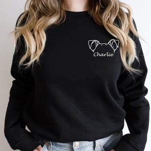 Custom Dog Ears Sweatshirt, Dog Mom Hoodie, Dog Lover Sweatshirt, Dog People Sweatshirt, New Dog Owner Sweatshirt, Pet Lover Hoodie