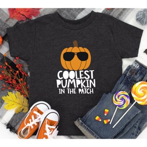 Boys Halloween Shirt, Toddler Halloween, Coolest Pumpkin In The Patch Shirt, Pumpkin Patch Shirt, Kids Halloween Fall, Thanksgiving Shirt bild 4