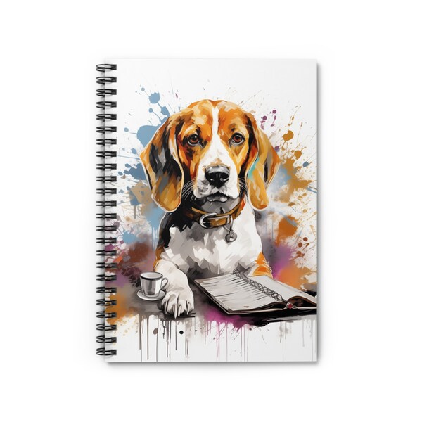 Beagle Notebook Beagle Art - Etsy