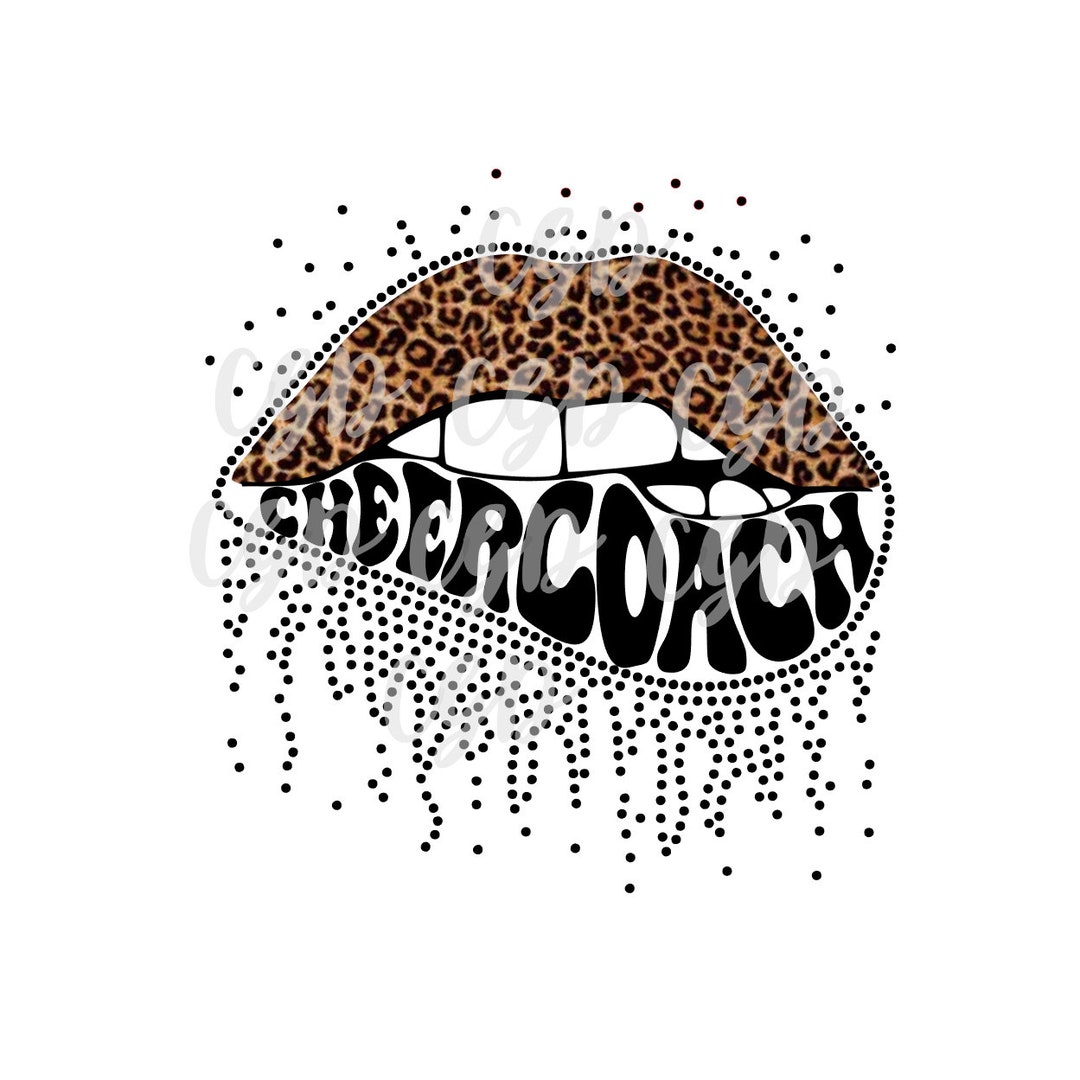 Cheer Coach Lips 3 Colors Png and Svg Etsy