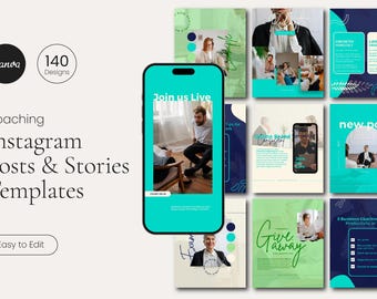 Luxury Instagram Canva Coaching Templates – Social Media Kit