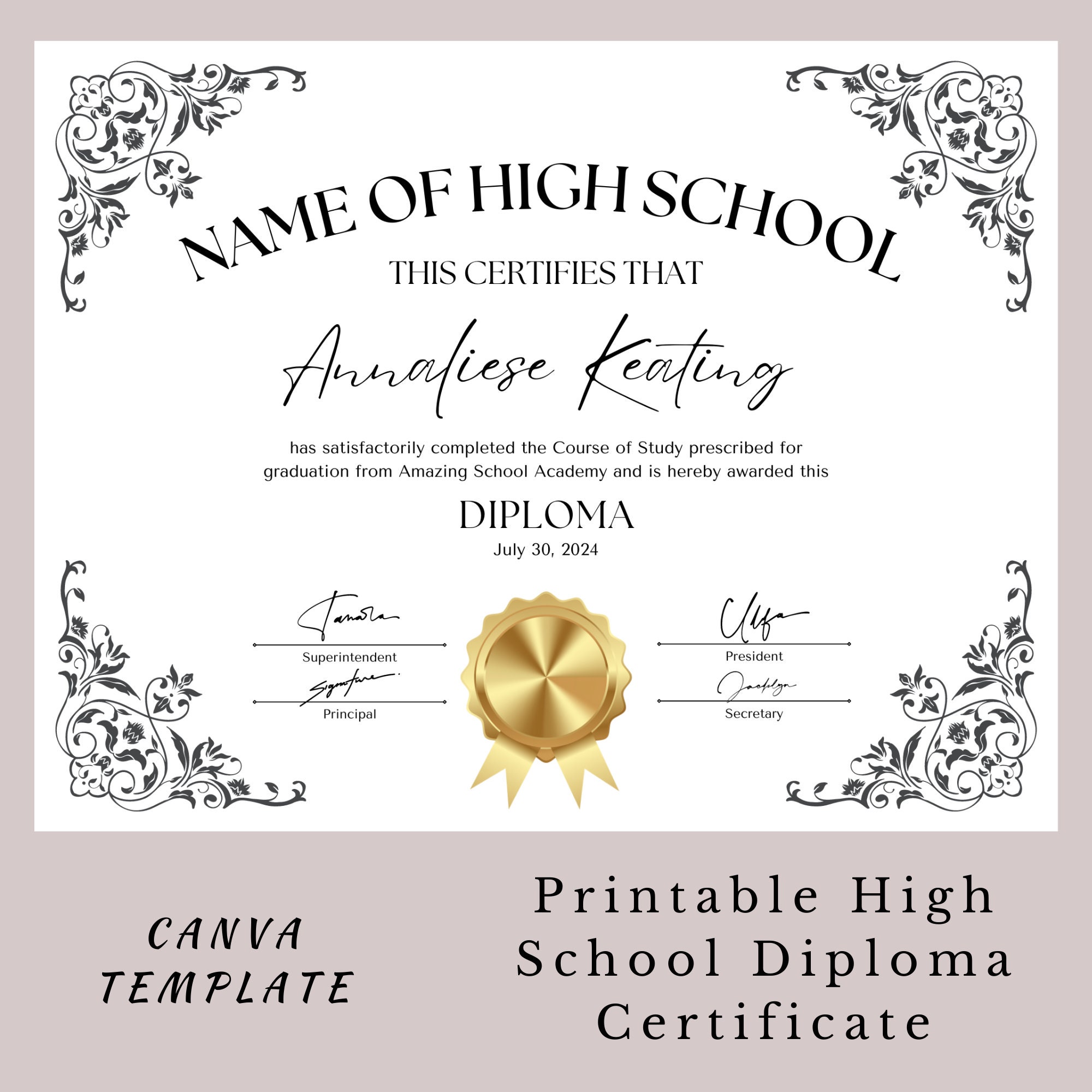 high-school-diploma-template-general-equivalency-diploma-customizable