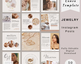 Schmuck Instagram Posts Template, Schmuck Social Media Template, Schmuck Business Marketing, Schmuck Business Template, Instagram Canva