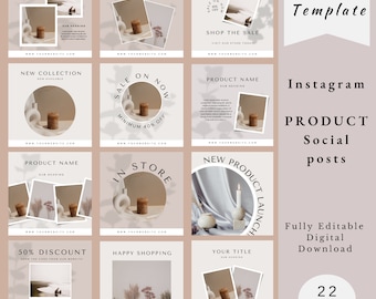 Socialmediapost product, Instagram-productpost, Instagram Business, Salespost, E-commercepost, Zakelijke productpost, Canva-sjabloon