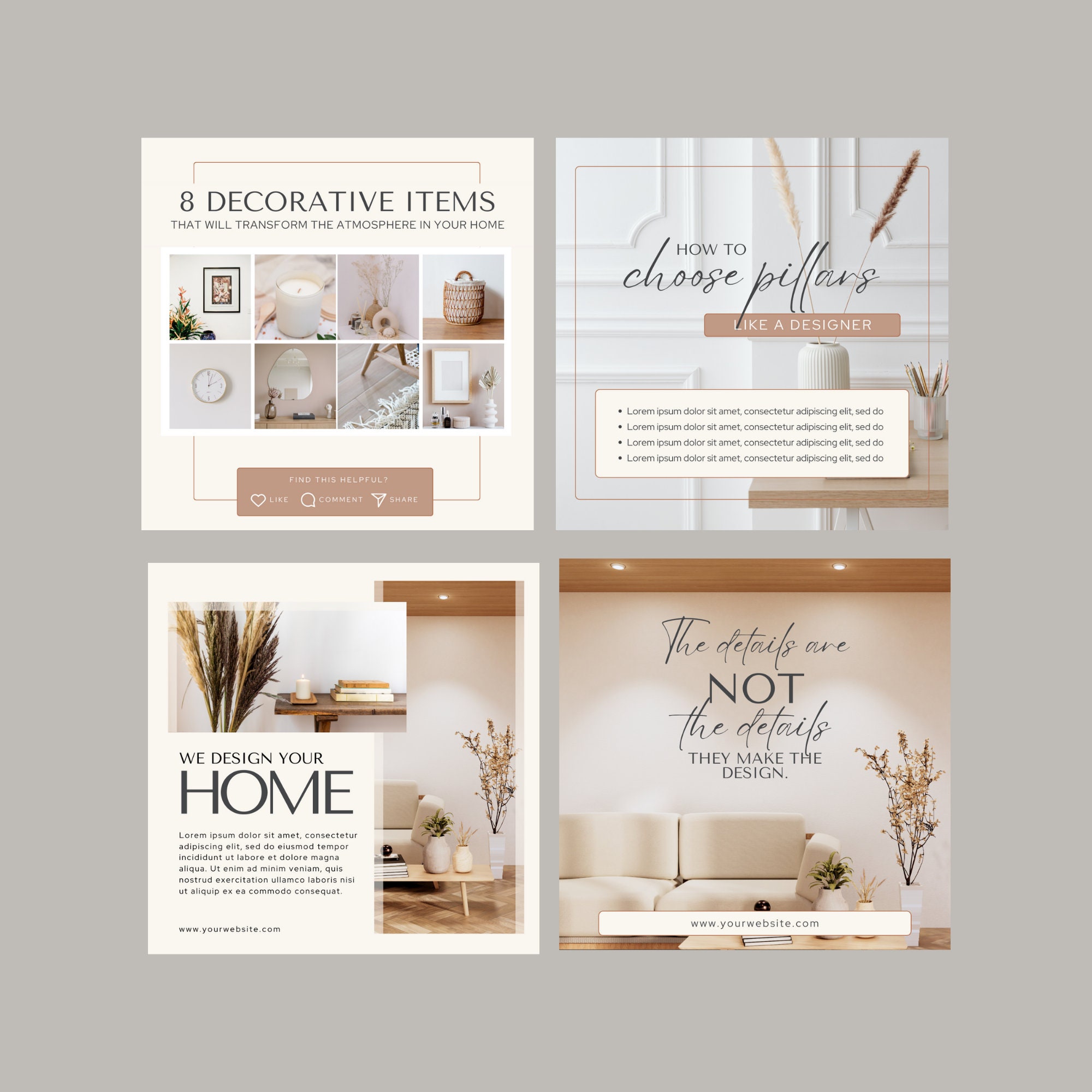 Interior Design Instagram Post Template Interior Design IG Post ...