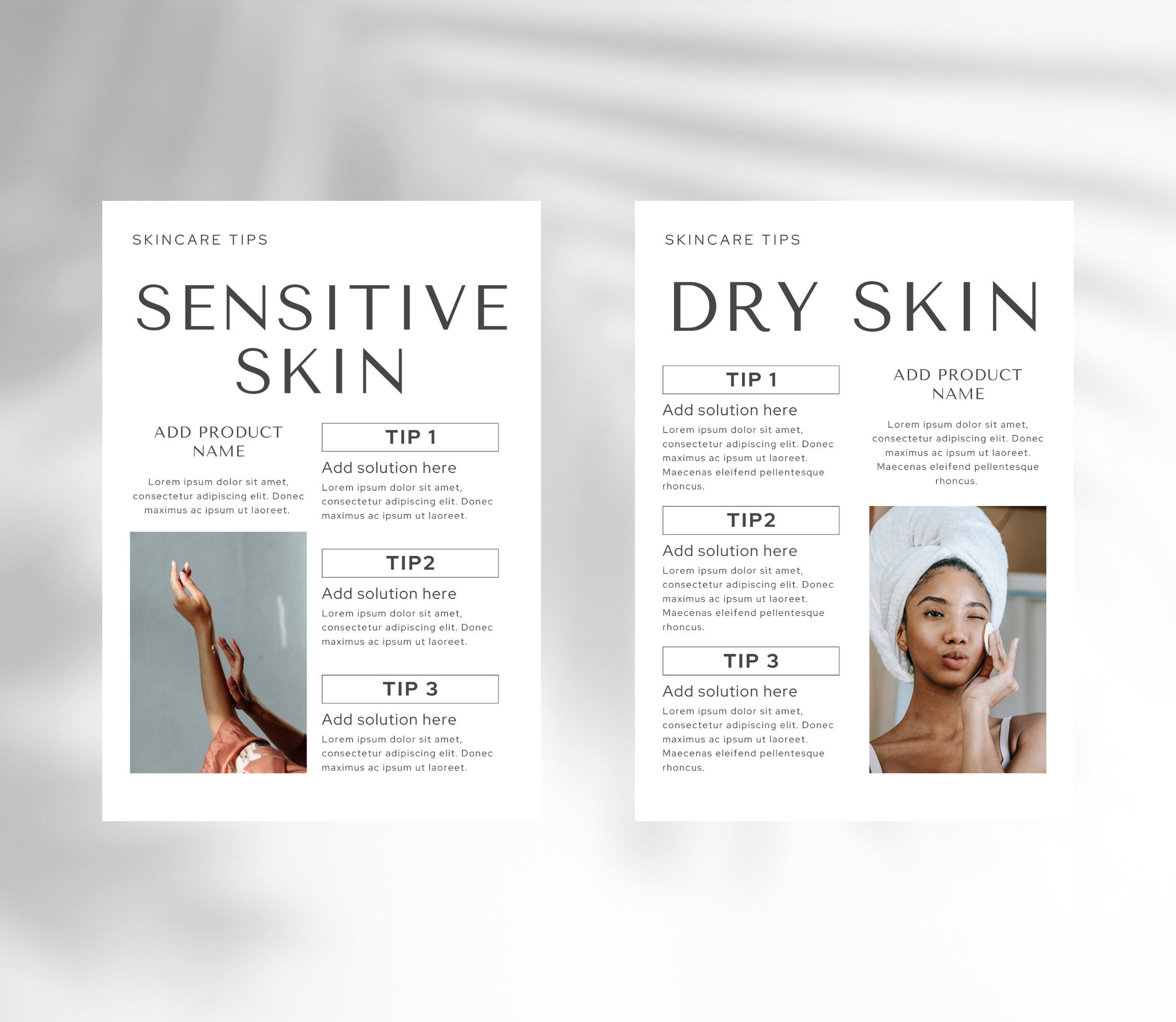 Skin Care Ebook Template, Course Creator Manual, Skin Care Training