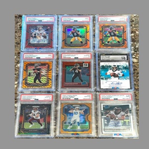 Hot Packs de FÚTBOL de la NFL - 15 Tarjetas - 5 Novatos - Busque Autos - Mem - 1/1
