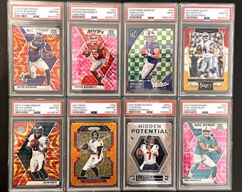 Paquetes especiales de la NFL FOOTBALL - 15 tarjetas - 5 novatos - Busca autógrafos - Artículos de colección - 1/1 - Calificados