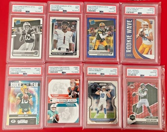 NFL FOOTBALL Hot Packs - 20 Sports Cards - 7 Rookies - Look for Autographs - Graded - 1/1 - Numbered