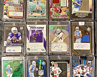 NFL Football Card Hot Pack - 15 Cards - 6 Rookies - Look for Autographs, Graded Cards, Stars, Hall of Famers