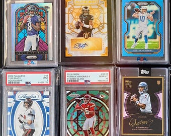 NFL FOOTBALL Hot Packs - 15 Cards - 7 Rookies - Look for Autographs - Memorabilia - 1/1 - Graded