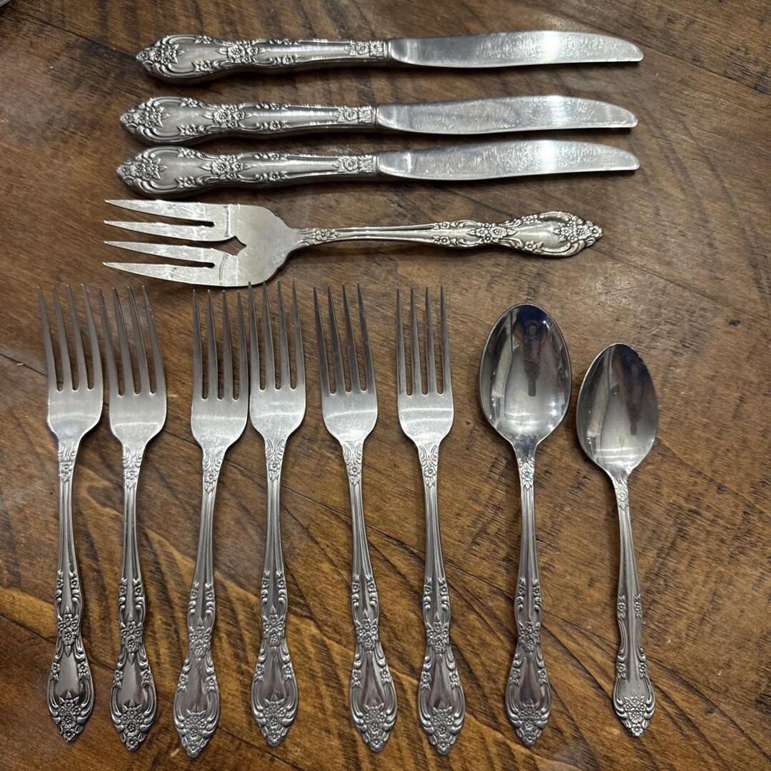 Oneida Profile Patterns Oneida Profile Stainless GALVESTON Flatware and Serving 12 Replacement ...