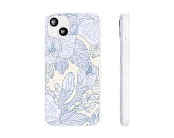 Blue Floral iPhone Case 13 / 13 mini / 13 Pro / 13 Pro Max / 12 / 12 mini / 12 Pro / 12 Pro Max / 11 / 11 Pro / 11 Pro Max