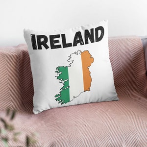 Almohada irlandesa, almohada irlandesa, almohada decorativa irlandesa, regalo de decoración del hogar para irlandeses, decoración de Irlanda, regalo irlandés, regalo de Irlanda, decoración irlandesa de la habitación