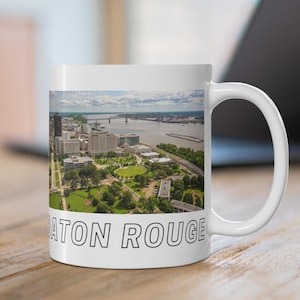 Baton Rouge Skyline Mug, Baton Rouge Coffee Mug, Trendy Baton Rouge Mug, Baton Rouge Louisiana Mug, Cute Baton Rouge Gift, Louisiana Gift