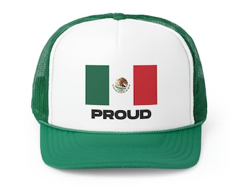 Gorra con la bandera mexicana, gorra de camionero mexicana, gorra del orgullo mexicano, regalo mexicano
