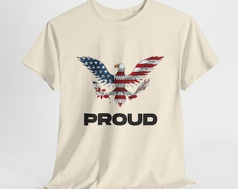 Camiseta de águila calva, camiseta con gráfico de la bandera patriótica de EE. UU., regalo del orgullo estadounidense