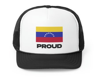 Proud Venezuelan Flag Hat, Venezuela Trucker Hat, Venezuelan Pride Cap, Venezuelan Gift