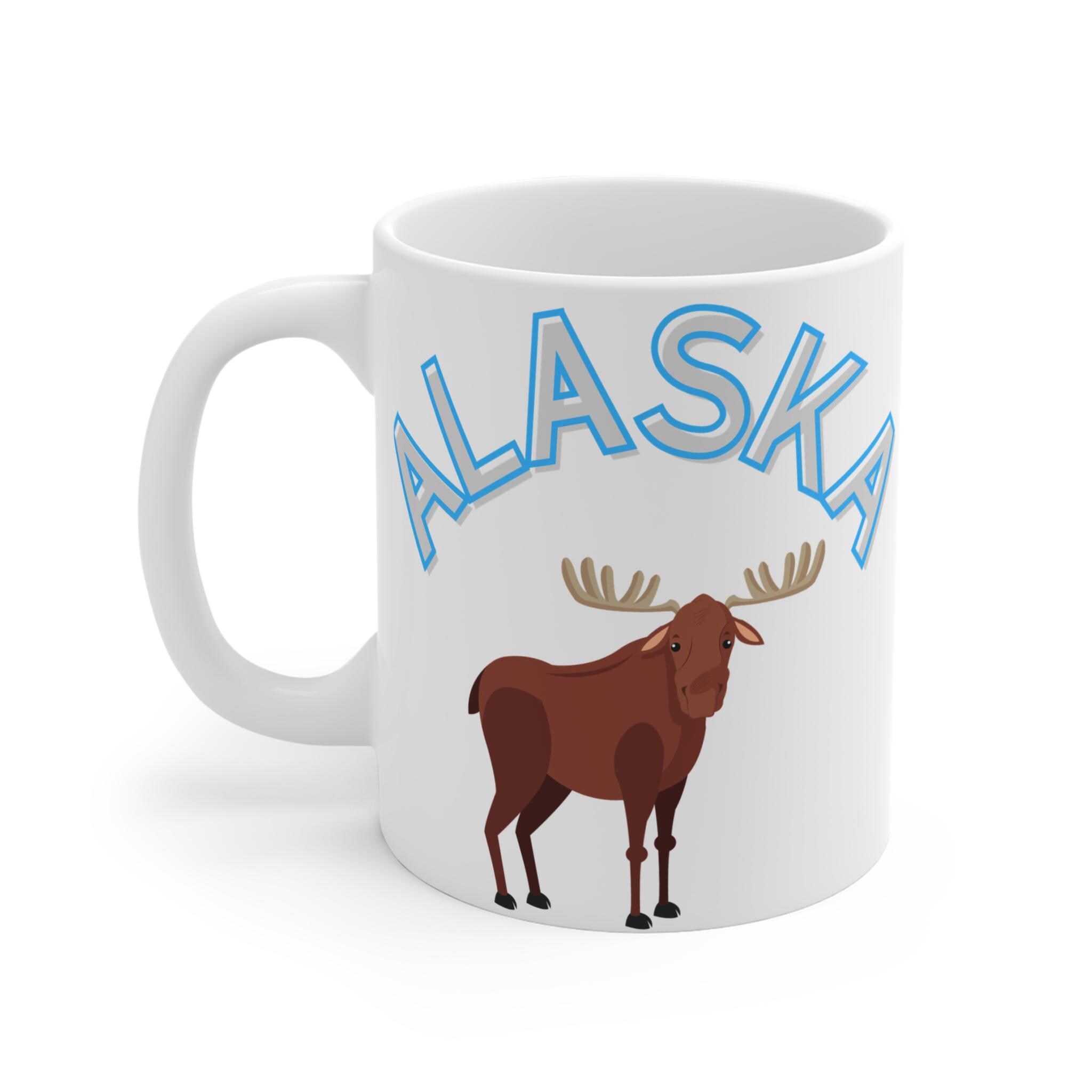 Alaska Moose Coffee Mug, Alaskan Wildlife Mug, Alaska Souvenir Cup - Etsy