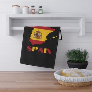 Karte von Spanien Küchenhandtuch, Handtuch mit spanischer Flagge, Wanddeko Küche, Wanddeko, Wanddeko, Wanddeko, Wanddeko, Wanddeko, Wanddeko, Wanddeko