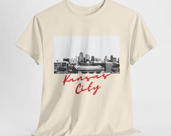 Kansas City Skyline T Shirt, KC Graphic Tee, KC Gift