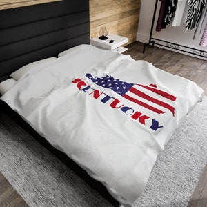 Kentucky werfen Decke, Amerikanische Flagge Kentucky Decke, KY Karte Decke, Vaterttische Kentucky Geschenke, Kentucky Dekor, USA Flagge KY Wohnkultur