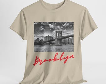 T-shirt Brooklyn NYC Skyline, T-shirt Brooklyn Bridge