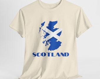 Camiseta con el mapa de la bandera de Escocia, camiseta gráfica del orgullo escocés