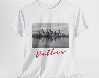 Camiseta de Dallas, Texas, camiseta gráfica con el horizonte de Dallas, regalo de Dallas, TX
