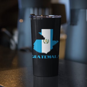 Karte von Guatemala Becher 20 oz, Guatemala Flagge Becher, Guatemala Reisebecher, Guatemala Flasche, Guatemala Flagge Becher, niedliches Guatemala Geschenk