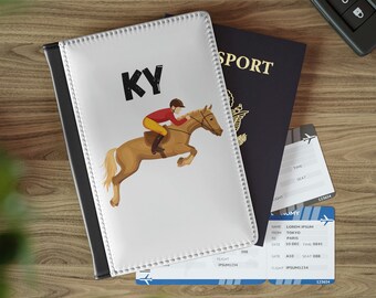 Porta-passaporte do Kentucky, capa de passaporte para o Kentucky Derby, carteira de viagem do Kentucky, estojo de passaporte para corridas de cavalos, presente do Kentucky