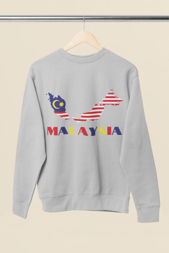 Malaysia Flag Sweatshirt, Map of Malaysia Sweatshirt, Cute