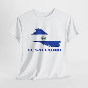 T-shirt El Salvador, T-shirt Salvadoraanse vlag, shirt kaart El Salvador, geschenken El Salvador, top vlag El Salvador, cadeau voor Salvadoraan